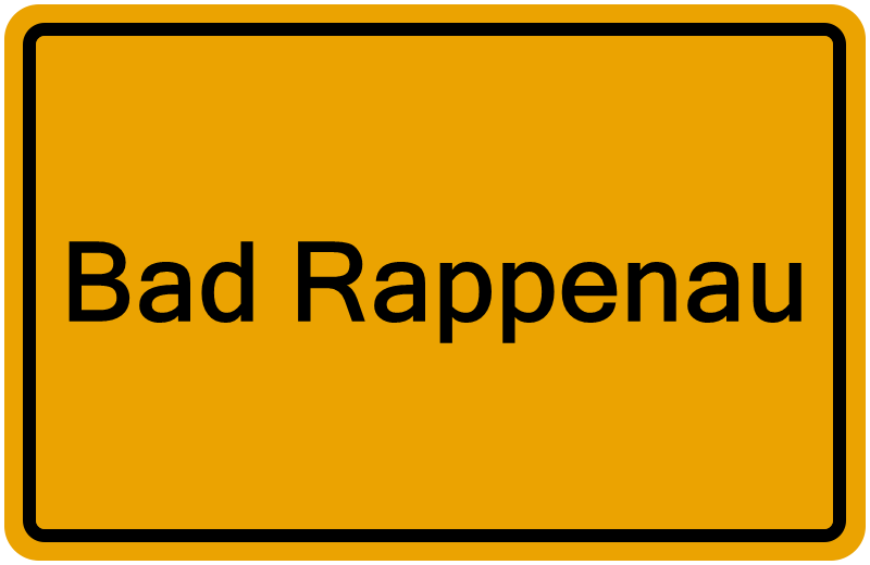 Handelsregisterauszug Bad Rappenau